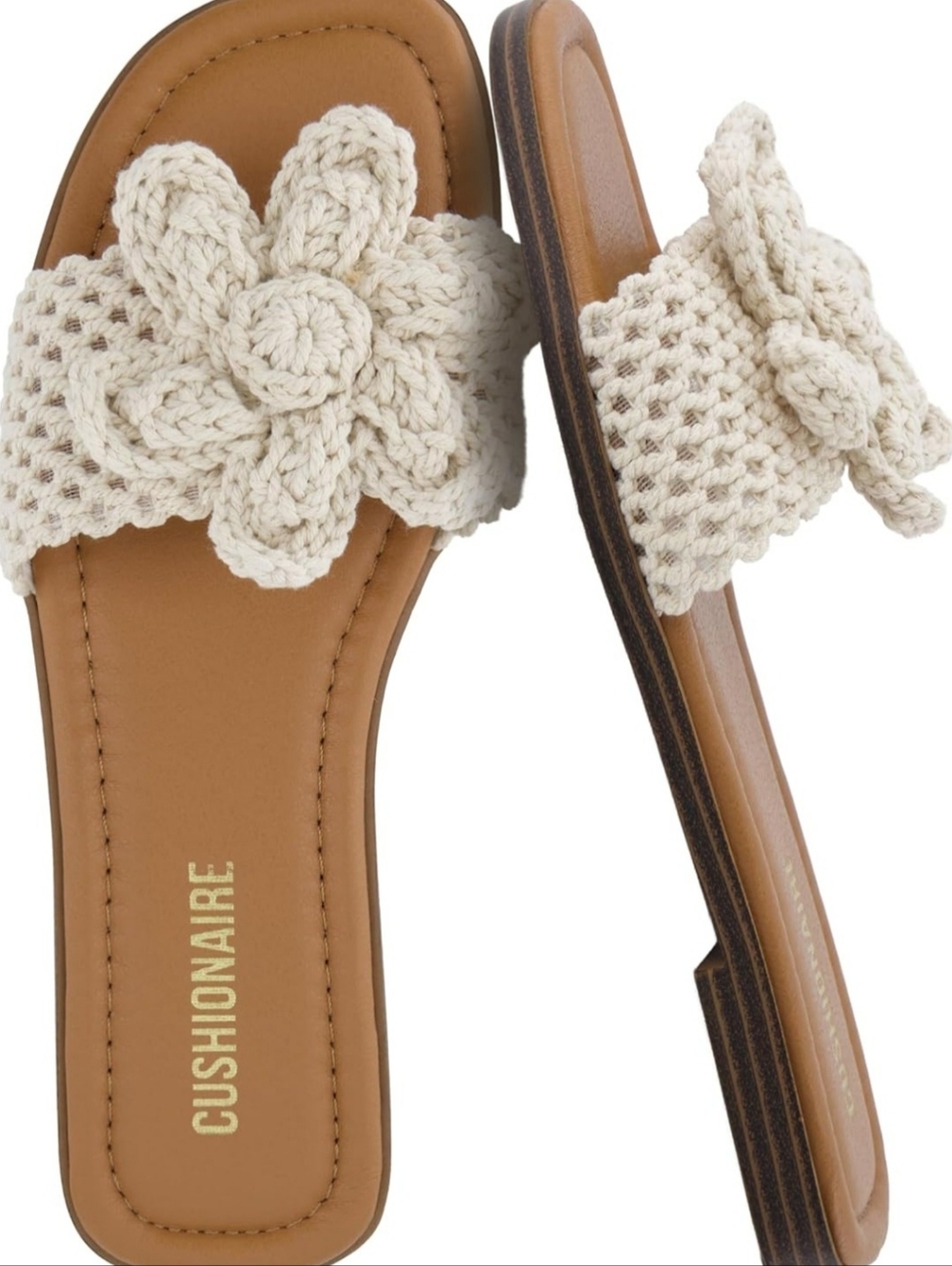 NIB! Ladies 7.5 Cushionaire Memory Foam "Gemma" Sandals